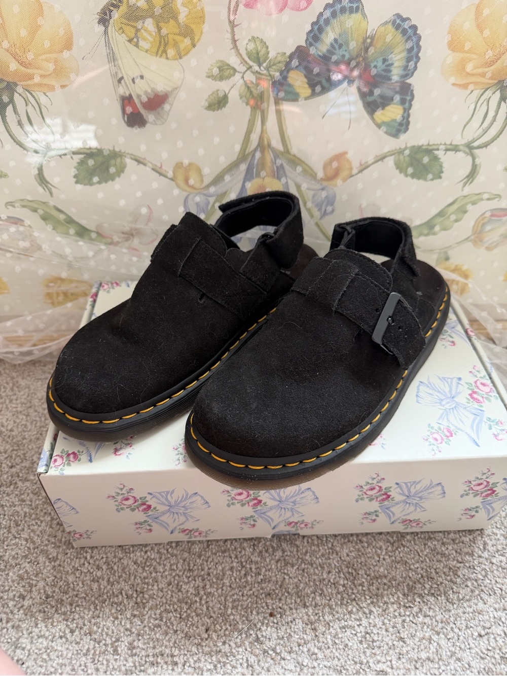 Doc Marten Suede Clogs